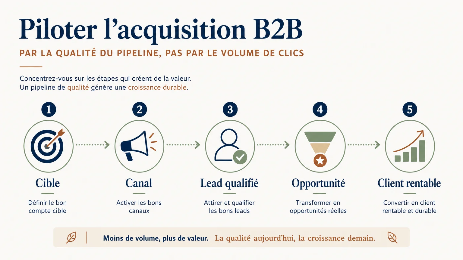 Checklist des indicateurs d’une acquisition B2B rentable