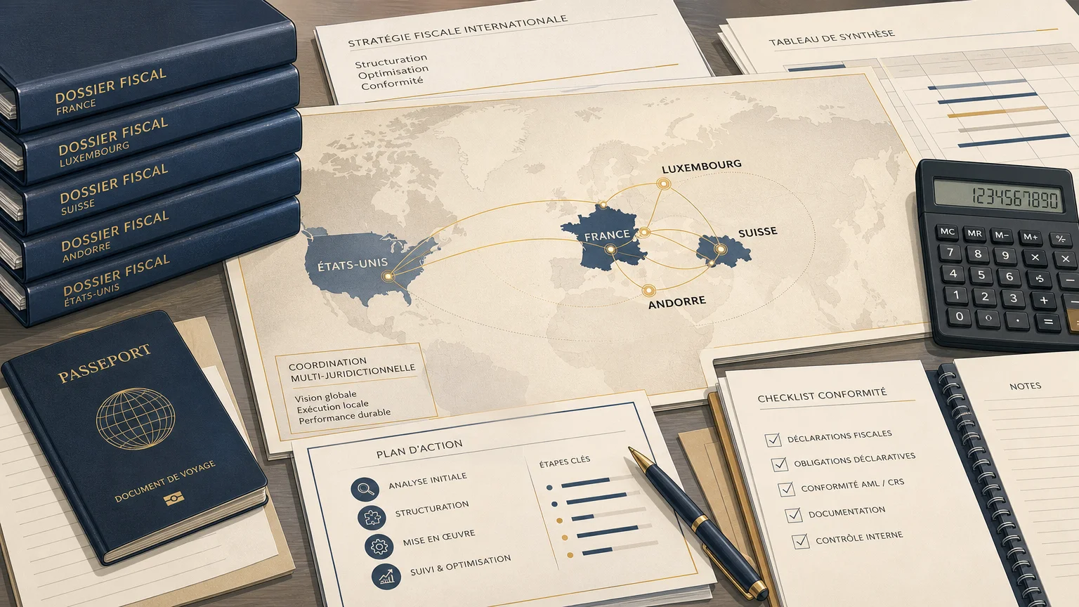 Analyse fiscale internationale entre plusieurs juridictions